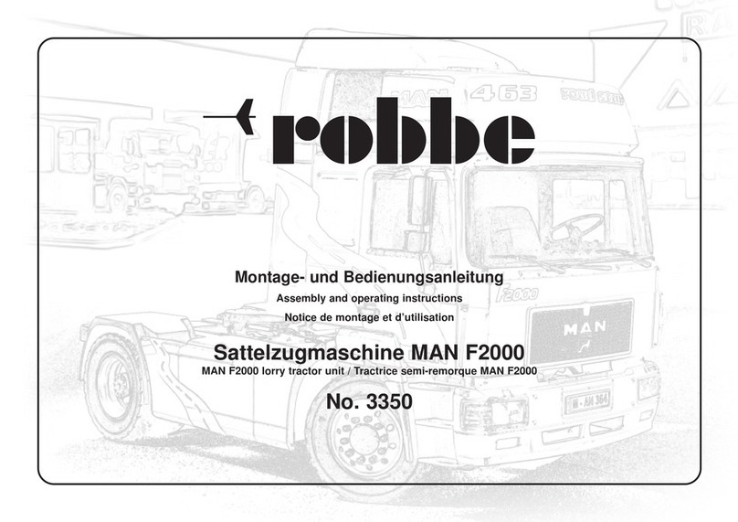 ROBBE MAN F2000 lorry tractor unit Assembly and operating instructions