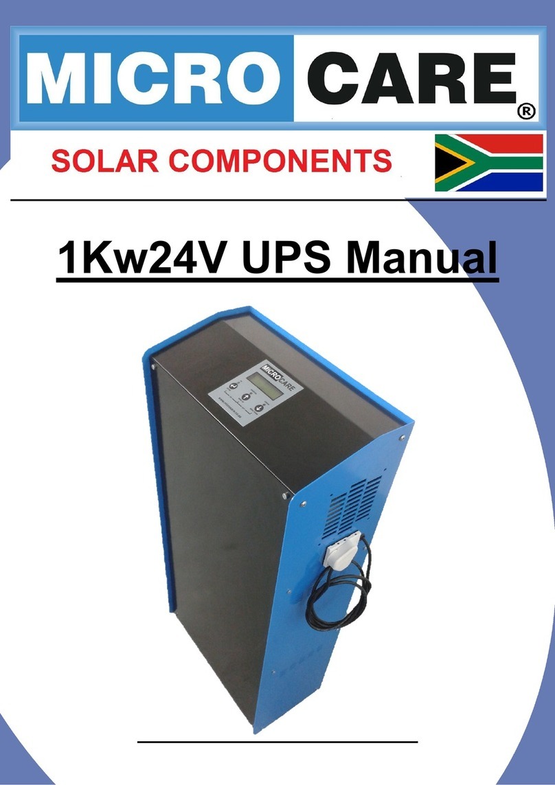 Microcare 1kW24V manual