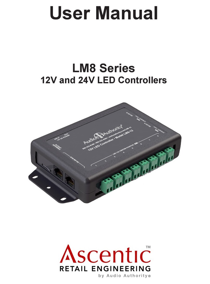 Audio Authority Ascentic LM8 Series User manual