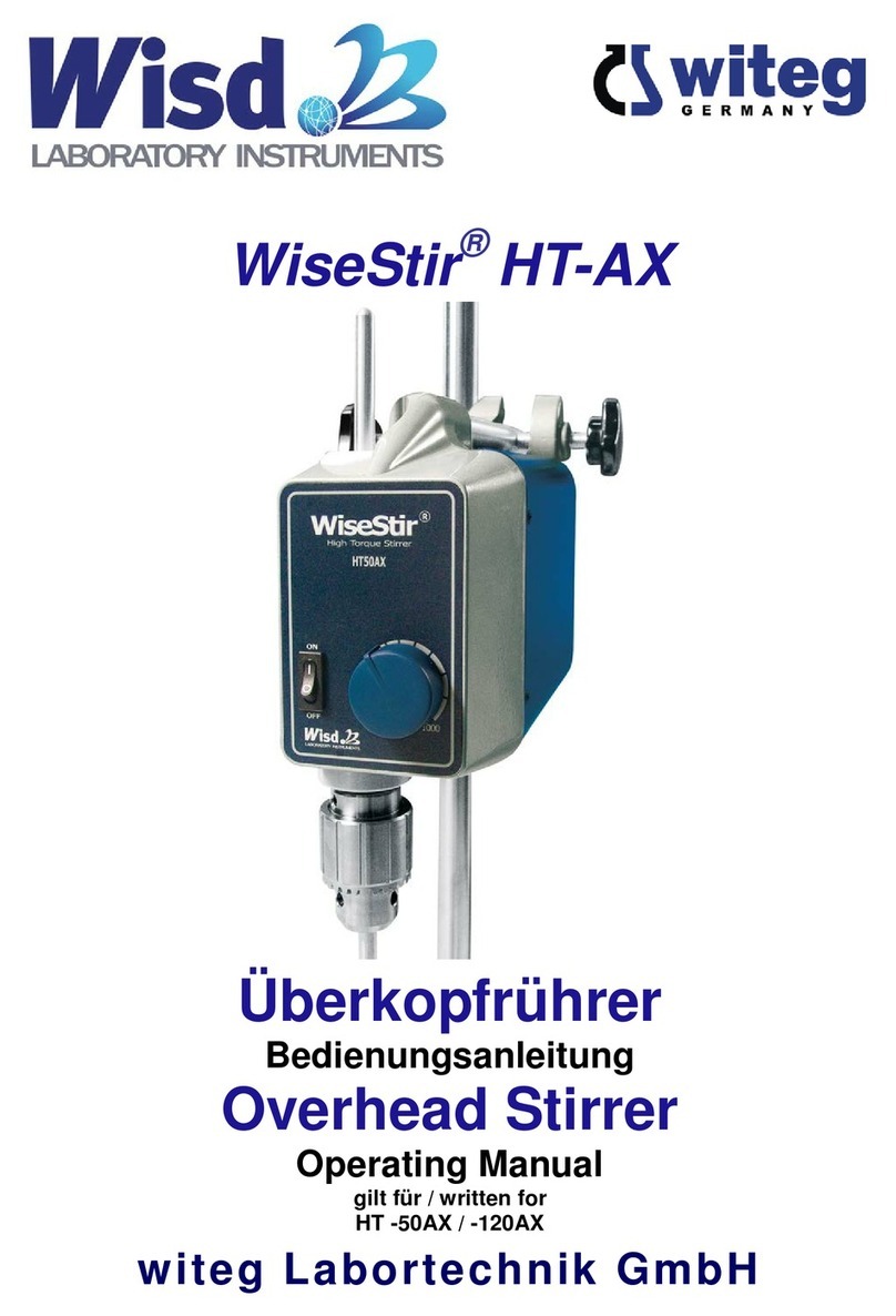 Witeg Wisd WiseStir HT-AX Series User manual