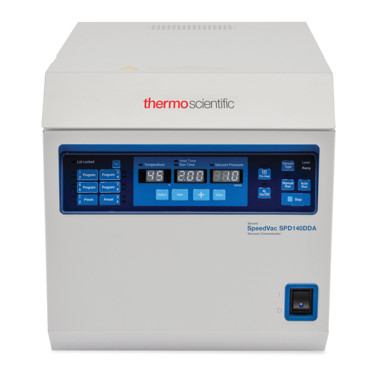 Thermo Scientific Savant SpeedVac SPD140DDA Installation and operation Thermo Scientific Savant SpeedVac SPD140DDA Installation and operation