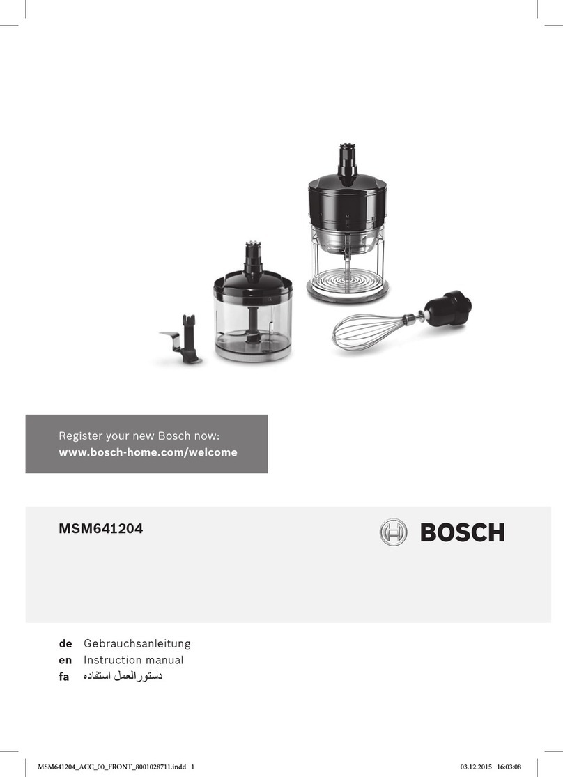 Bosch MSM641204 User manual
