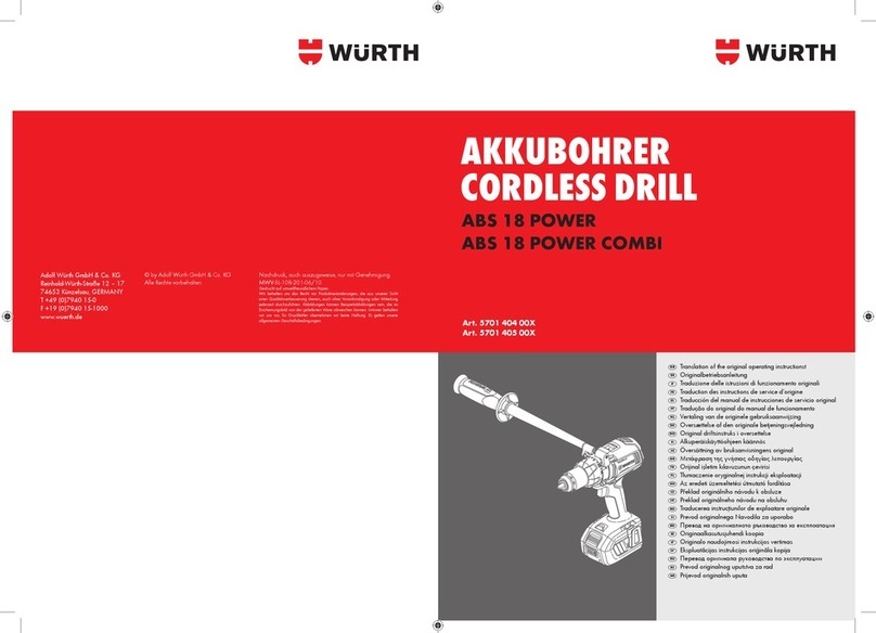 Würth ABS 18 POWER Translation of the original operating instructions