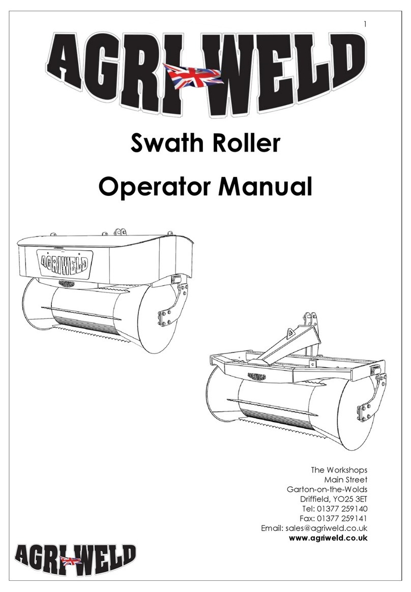 Agriweld Swath Roller Operator's manual