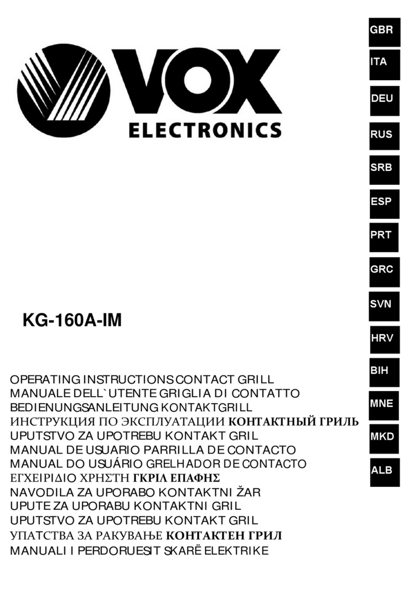 VOX electronics KG-160A-IM operating instructions