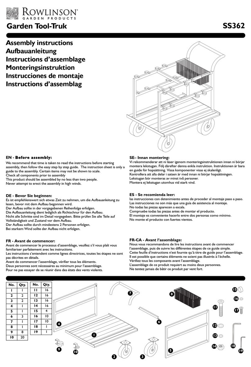 Rowlinson Garden Products SS362 Assembly instructions