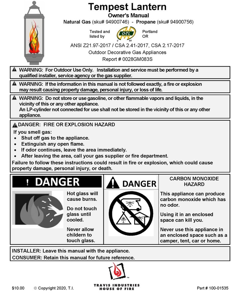Travis Industries 94900746 owner's manual