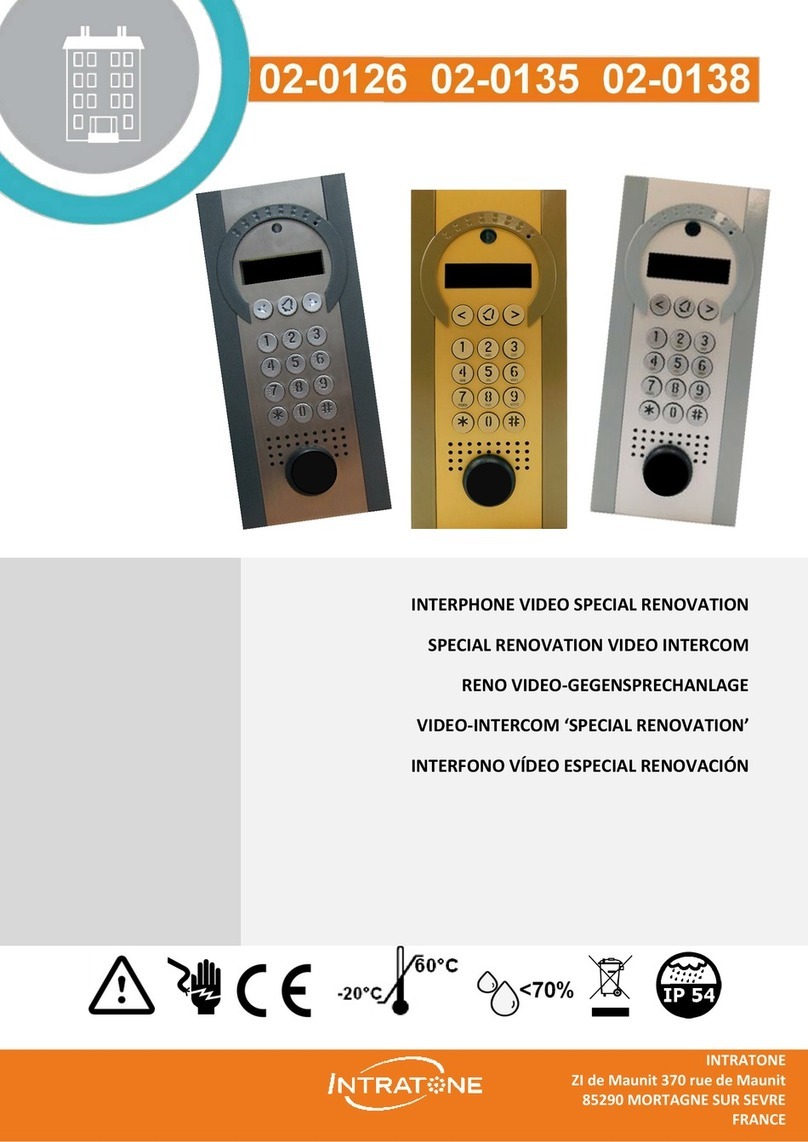 Intratone 02-0126 manual