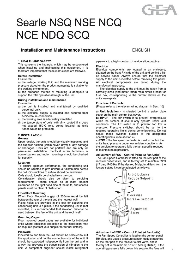 GEA Searle NSQ Series User manual GEA Searle NSQ Series User manual