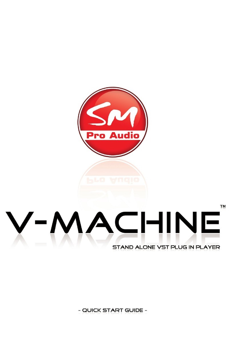 SM Pro Audio V-MACHINE quick start guide