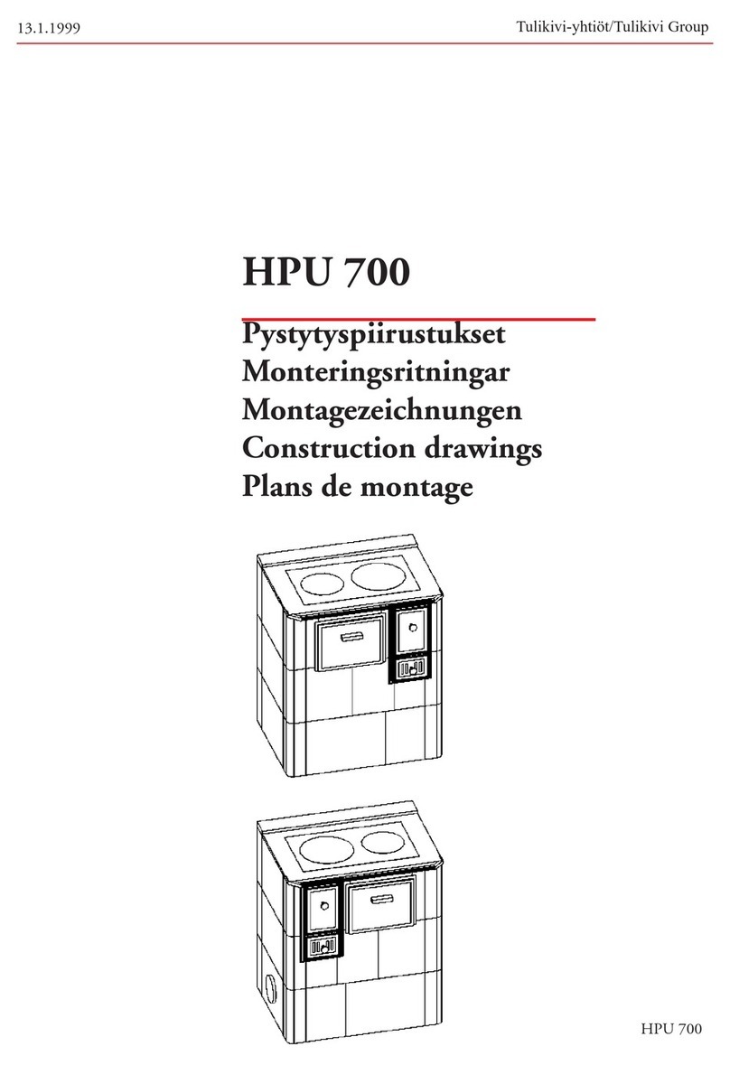 Tulikivi HPU 700 Construction drawings