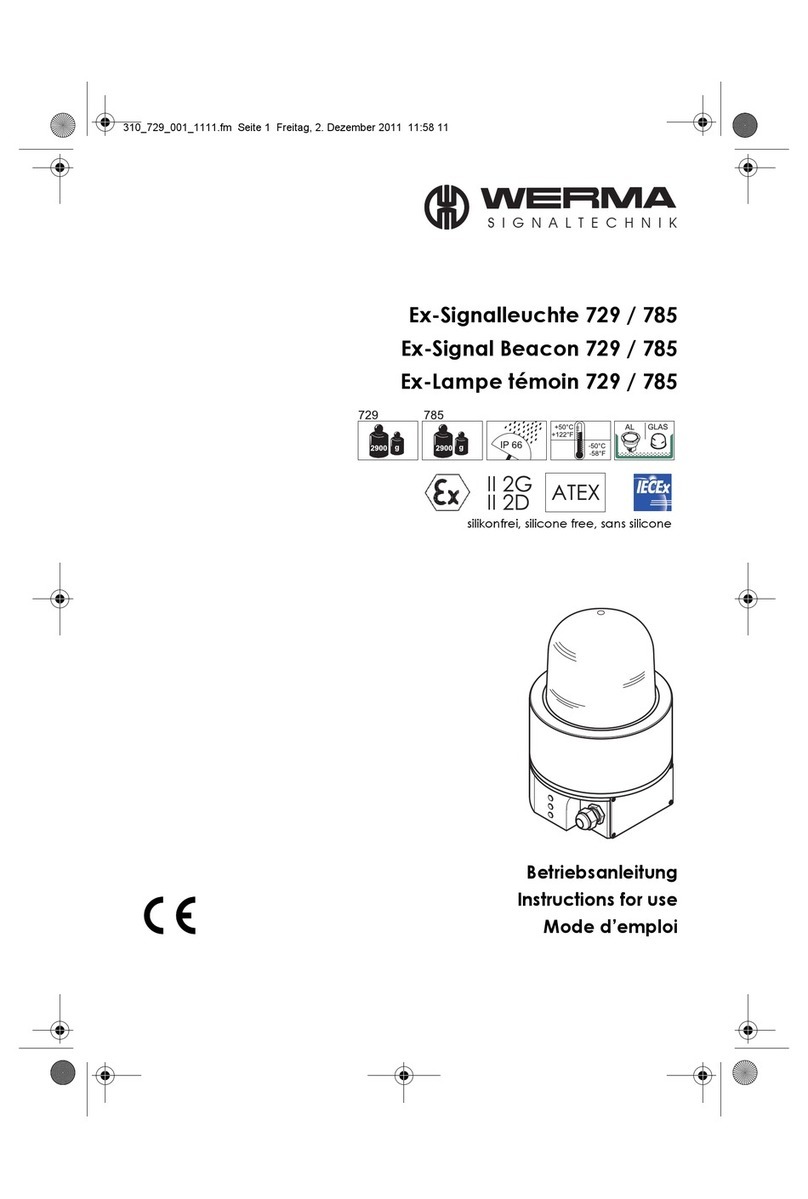 WERMA Signaltechnik 729 Instructions for use