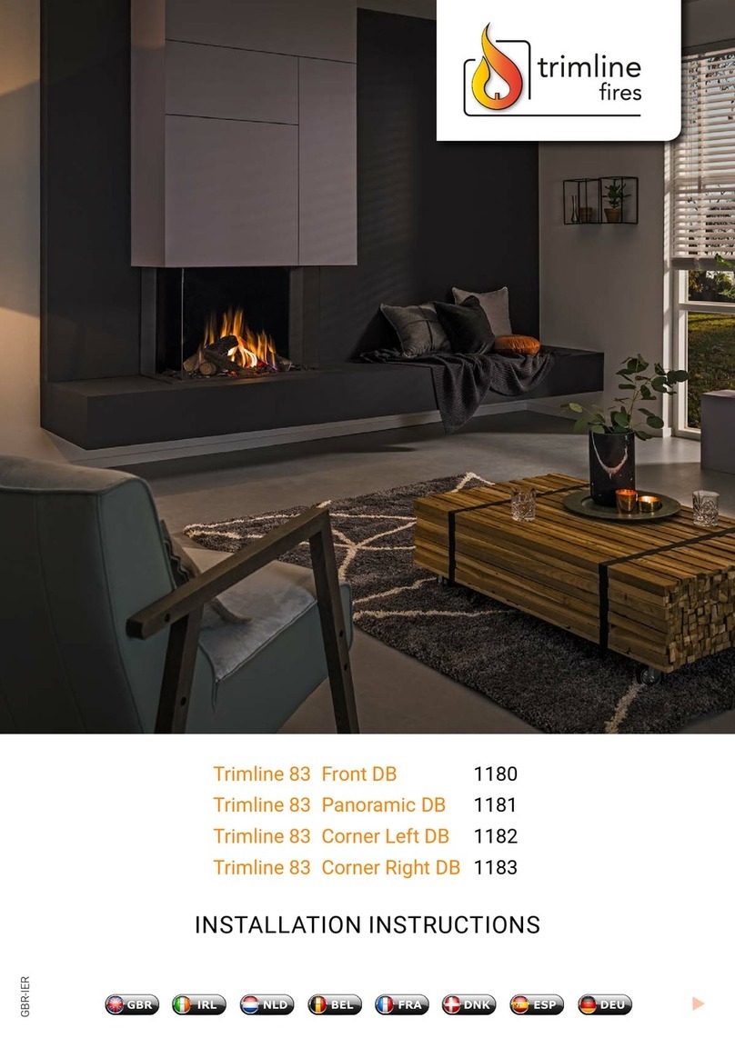 Trimline Fires Trimline 83 Front DB User manual