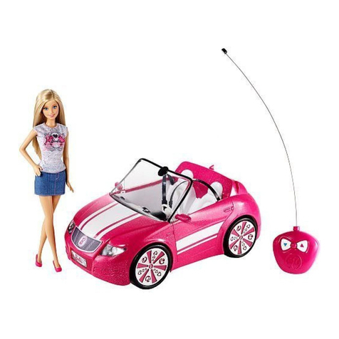 Mattel Barbie RC Convertible User manual