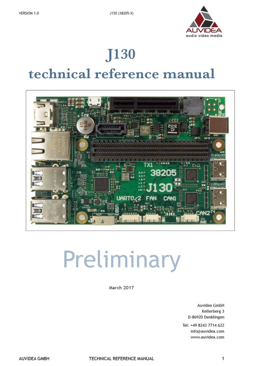 Auvidea J130 Technical reference manual