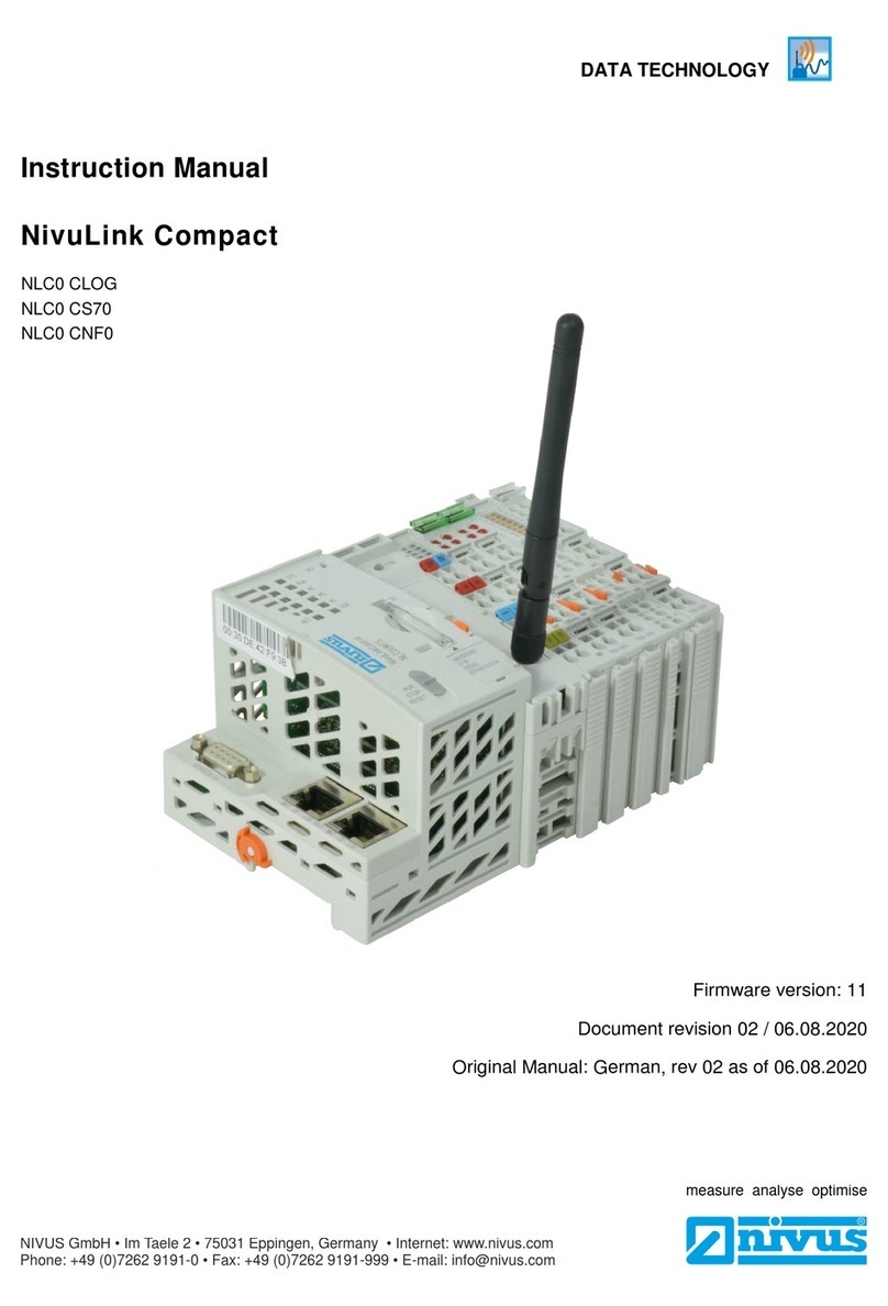 Nivus NivuLink Compact Series instruction manual