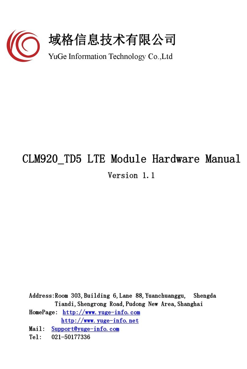 YUGE CLM920 TD5 Hardware manual