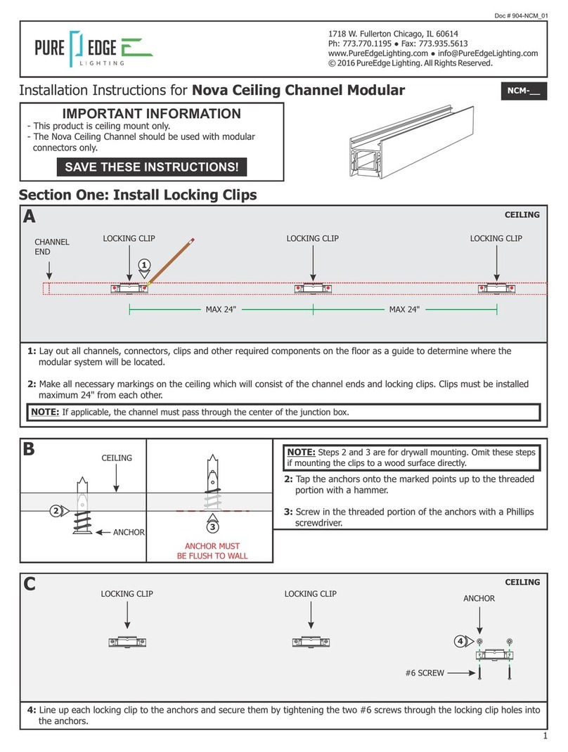 PureEdge Lighting Nova NCM Series User manual PureEdge Lighting Nova NCM Series User manual