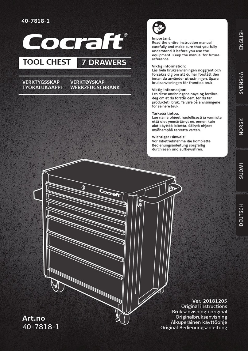 Cocraft TOOL CHEST Original instructions