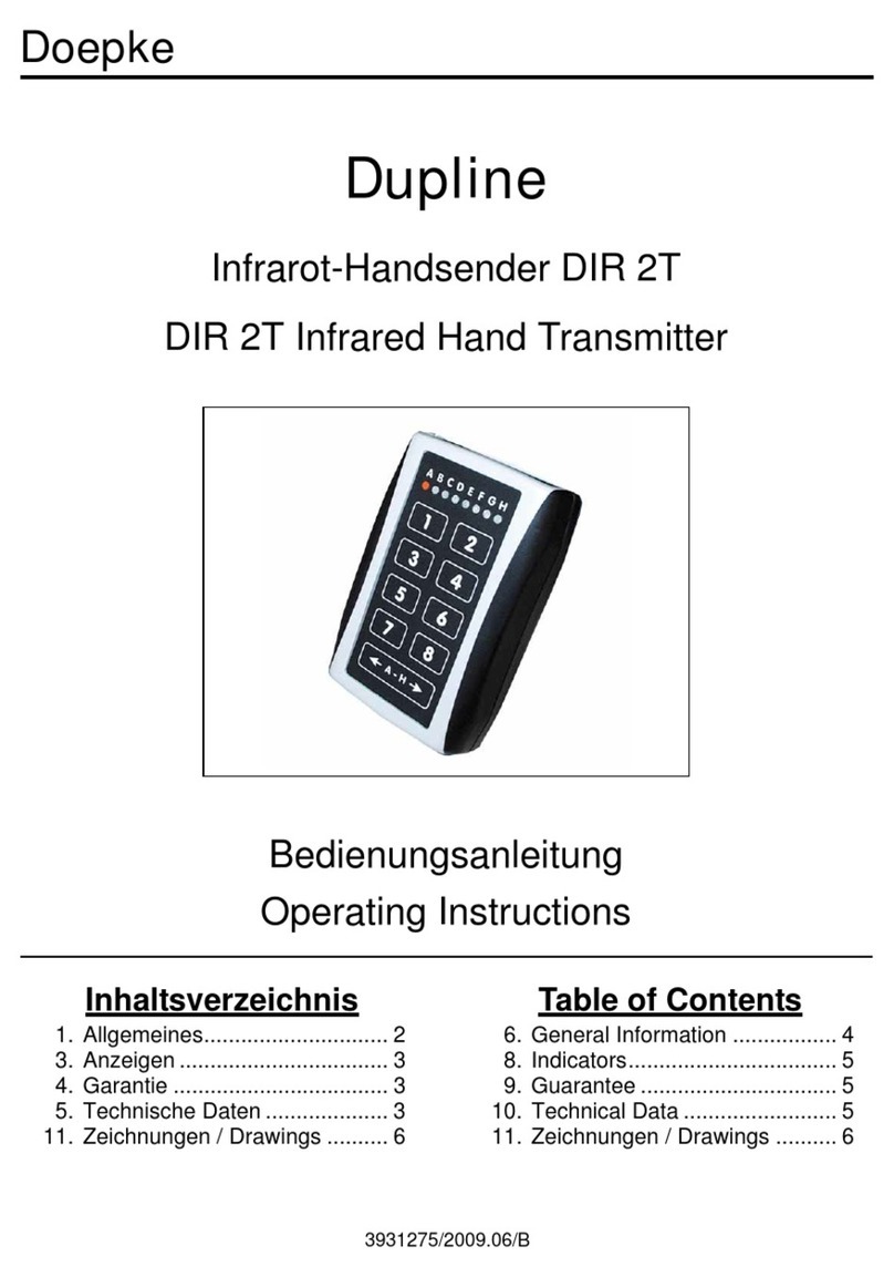 Doepke Dupline DIR 2T operating instructions Doepke Dupline DIR 2T operating instructions