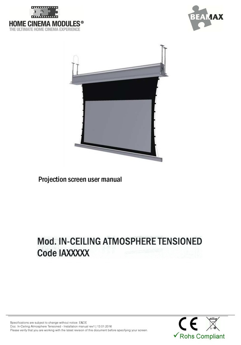 Beamax In-Ceiling Atmosphere Tensioned User manual