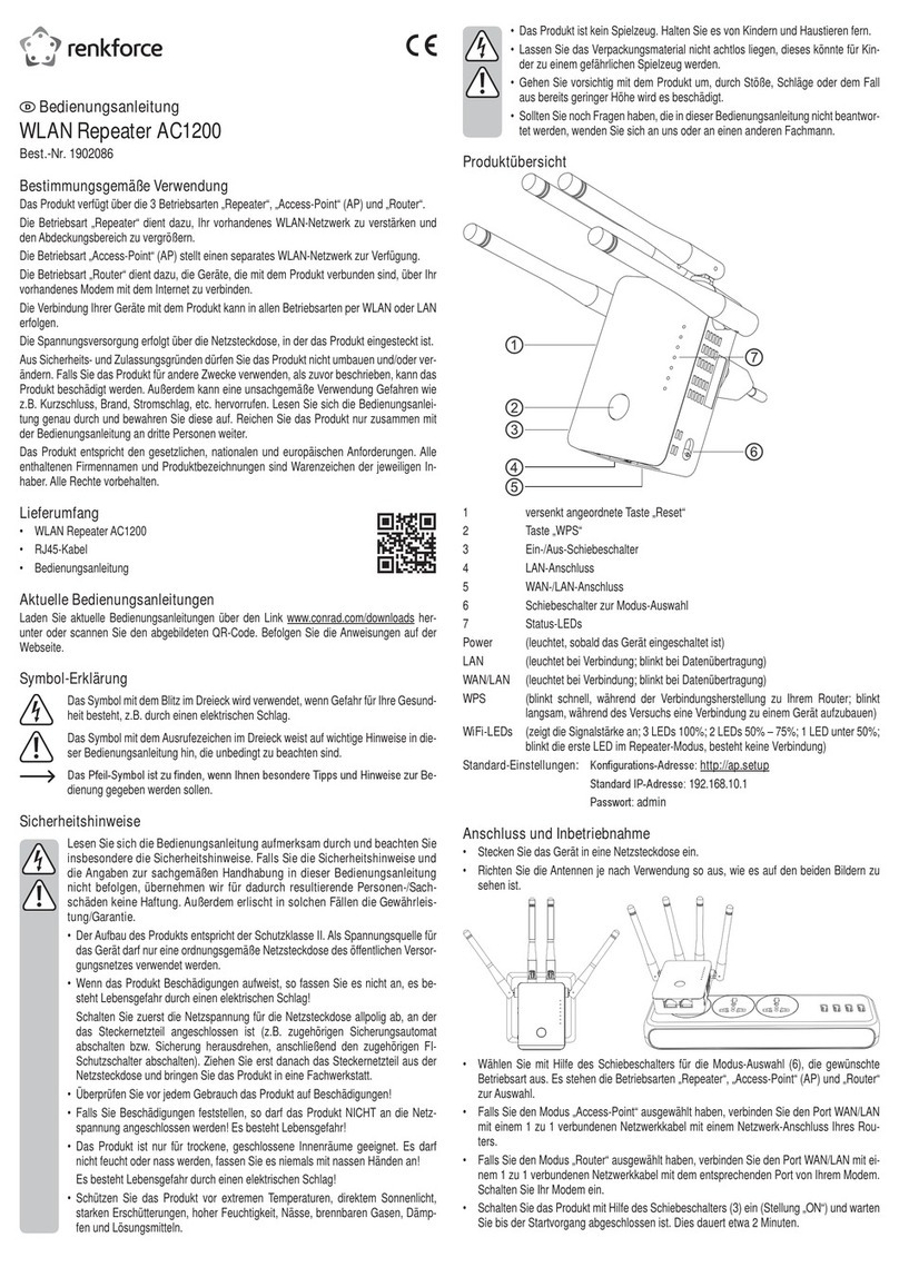 Renkforce 1902086 operating instructions