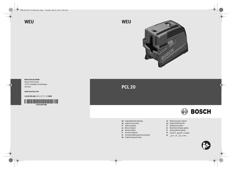 Bosch PCL 20 User manual