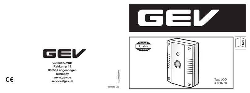 GEV LCO 773 User manual