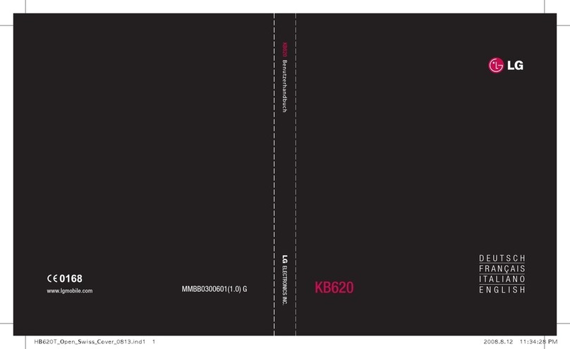 LG KB620 User manual