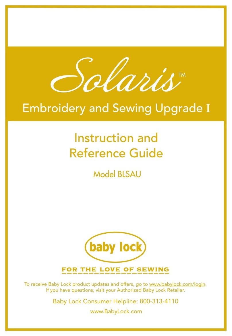Baby Lock Solaris BLSAU Technical manual