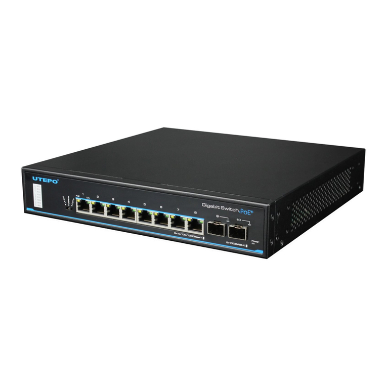 UTEPO N3-GSW0802T-POE User manual