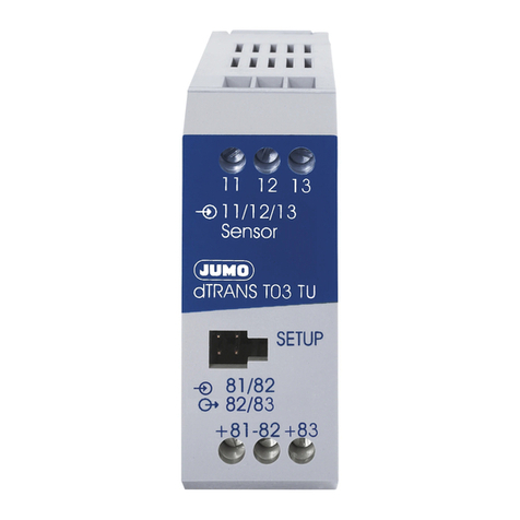 JUMO dTRANS T03 Series User manual