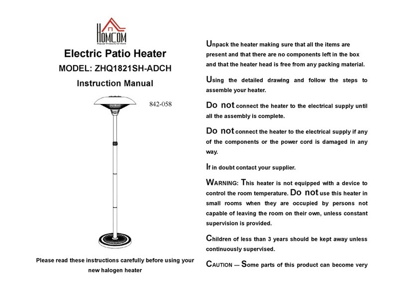HOMCOM ZHQ1821SH-ADCH instruction manual
