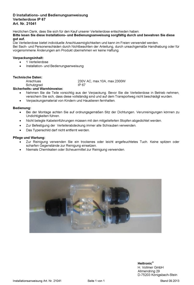Heitronic 21041 User manual