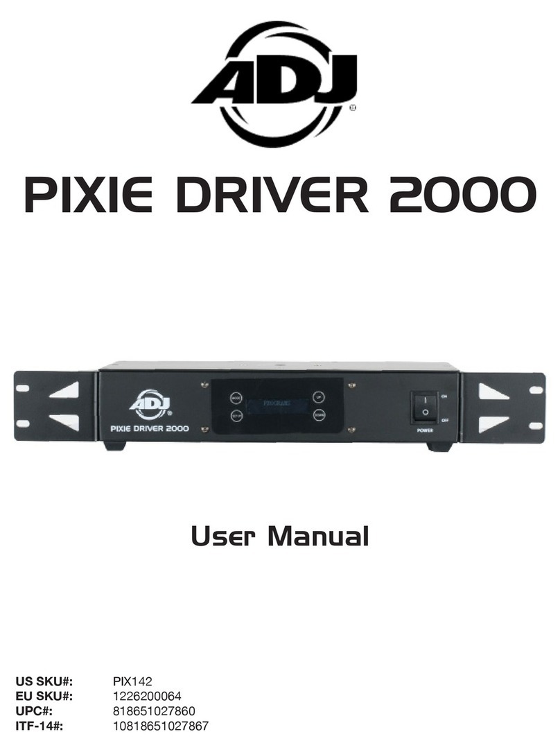 ADJ PIXIE DRIVER 2000 User manual