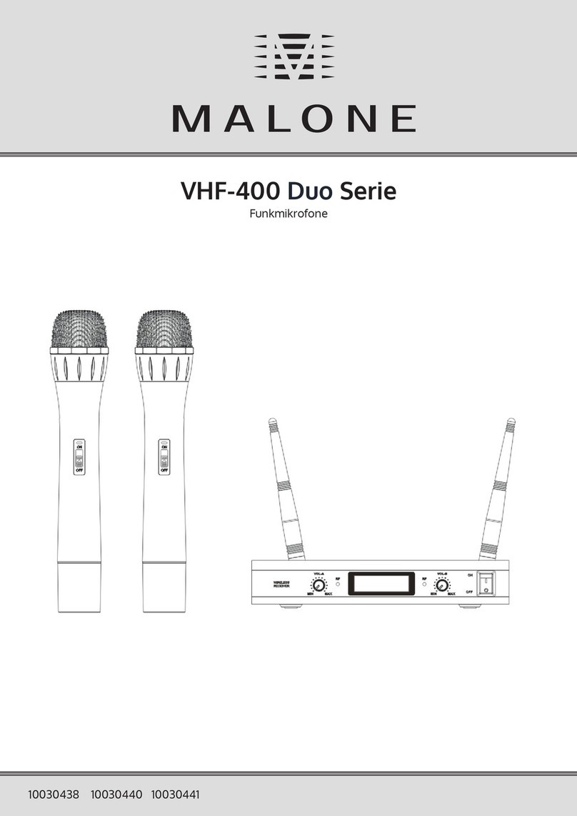 Malone VHF-400 Duo Series manual