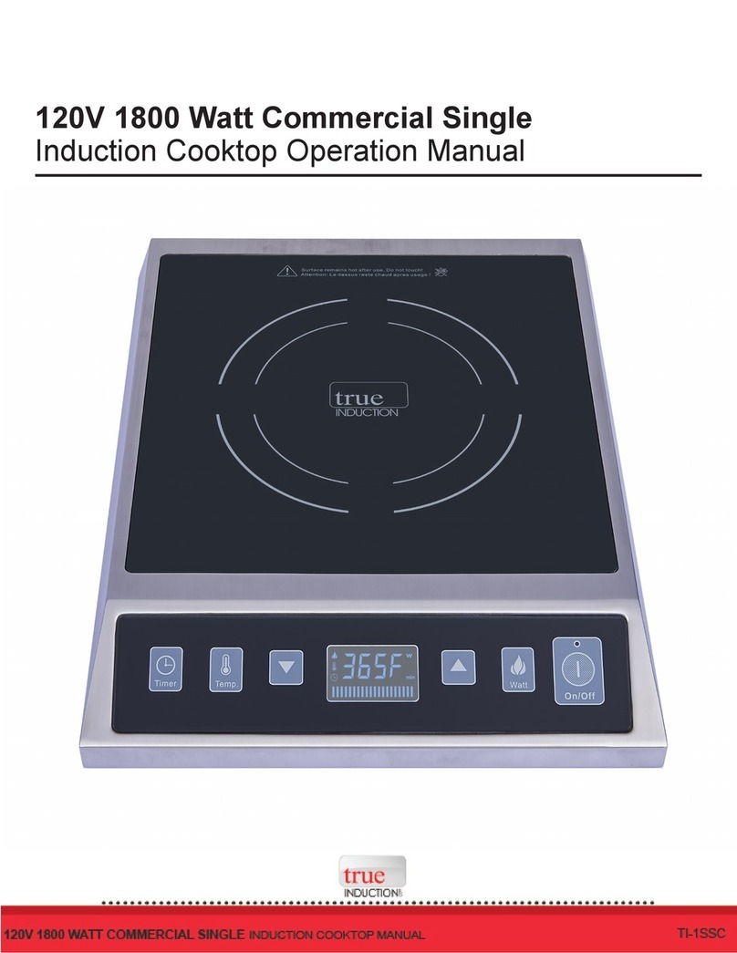 True Induction TI-1SSC User manual