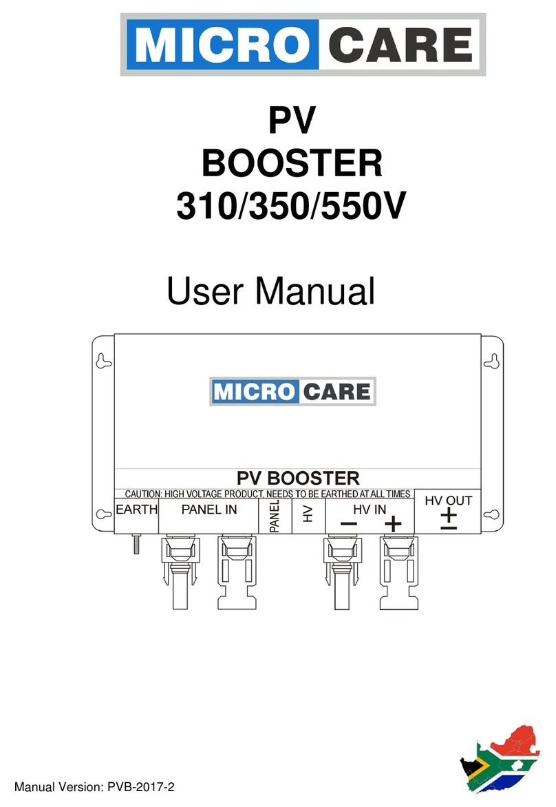 Microcare 310V User manual
