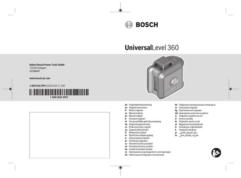 Bosch UniversalLevel 360 User manual