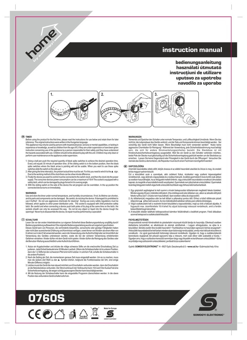 Somogyi Home 0760S instruction manual