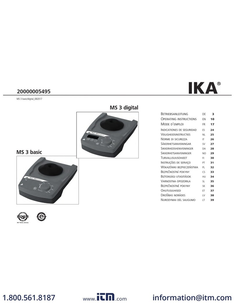 Itm IKA MS 3 digital operating instructions