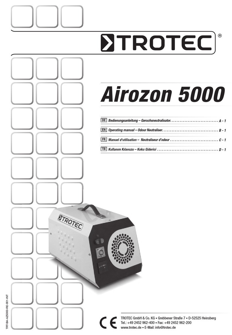 Trotec Airozon 5000 User manual