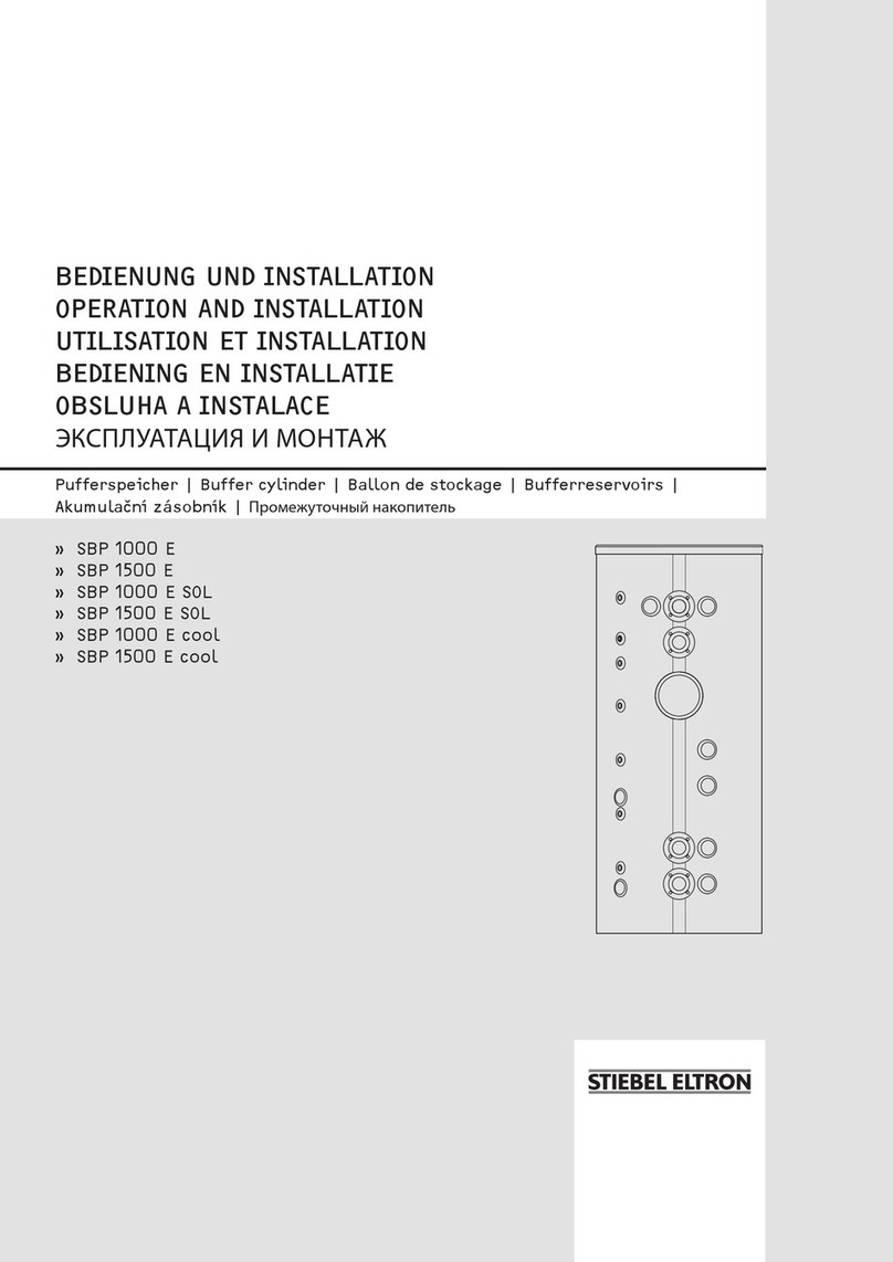 STIEBEL ELTRON SBP 1000 E Operation and installation