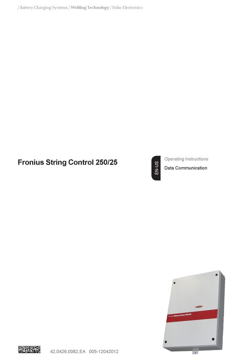 FRO­NIUS String Control 250/25 User manual