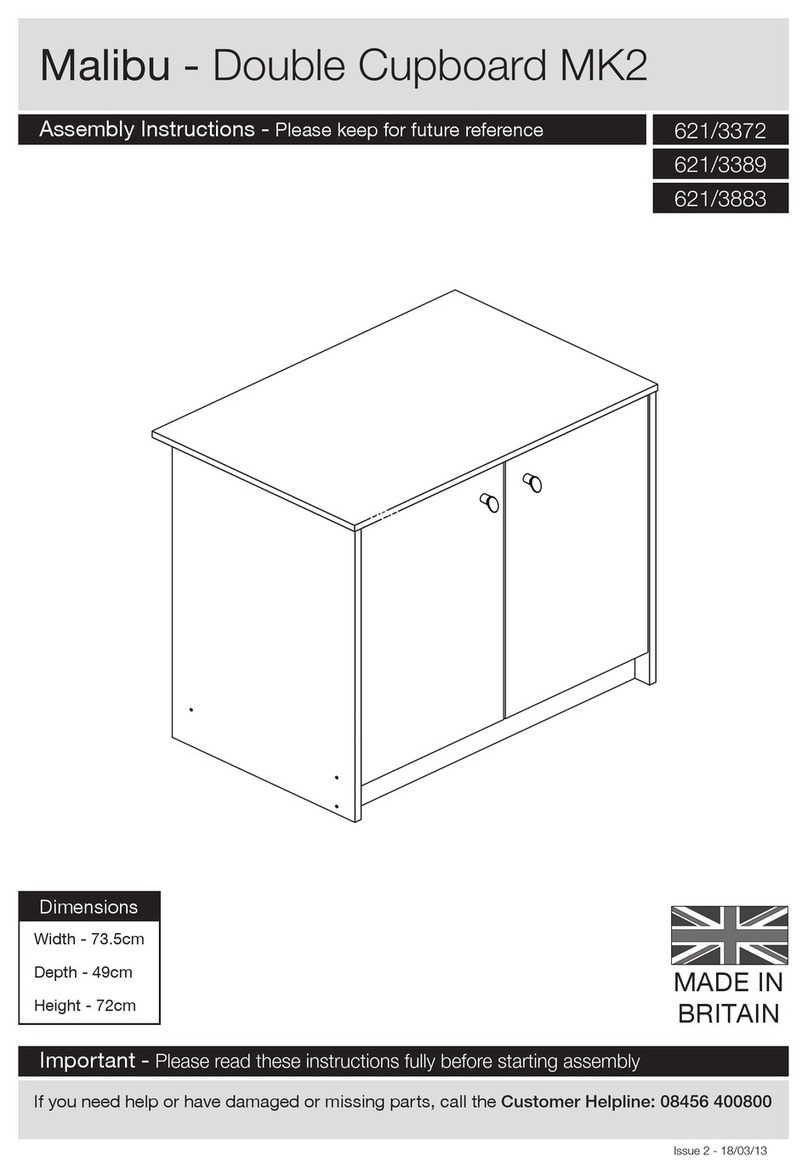 Argos Malibu Double Cupboard MK2 User manual Argos Malibu Double Cupboard MK2 User manual