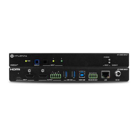 Panduit ATLONA Omega AT-OME-MH21 User manual