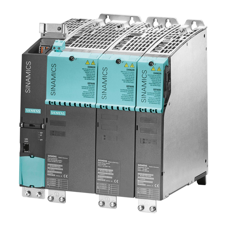 Siemens SINAMICS S120 Installation and start-up manual