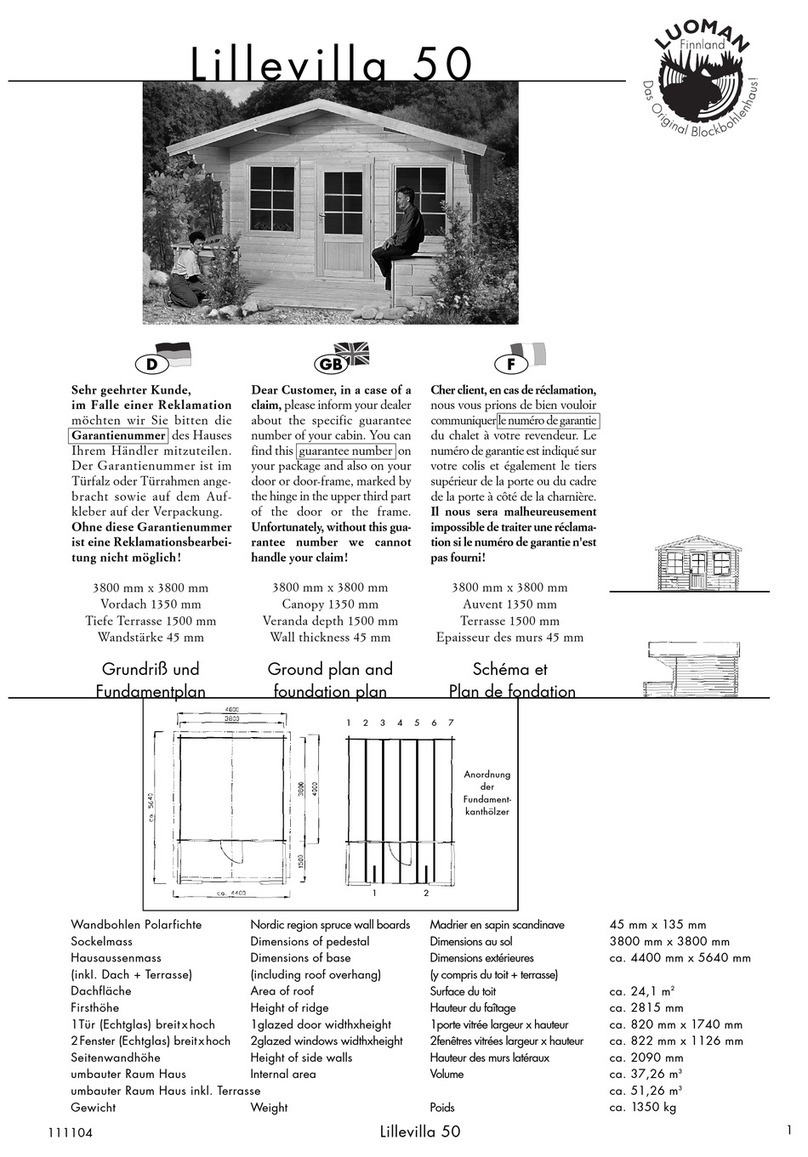 Luoman Lillevilla 50 Assembly instructions