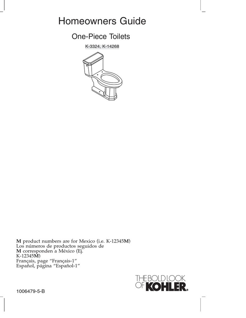 Kohler K-3324 Assembly instructions