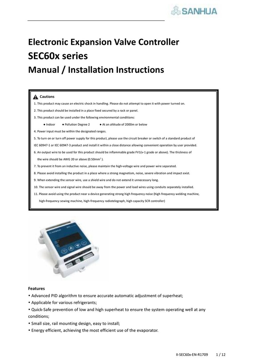 Sanhua SEC60 Series Manual and installation instructions